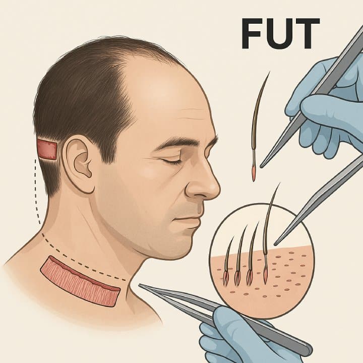 کاشت مو به روش fut