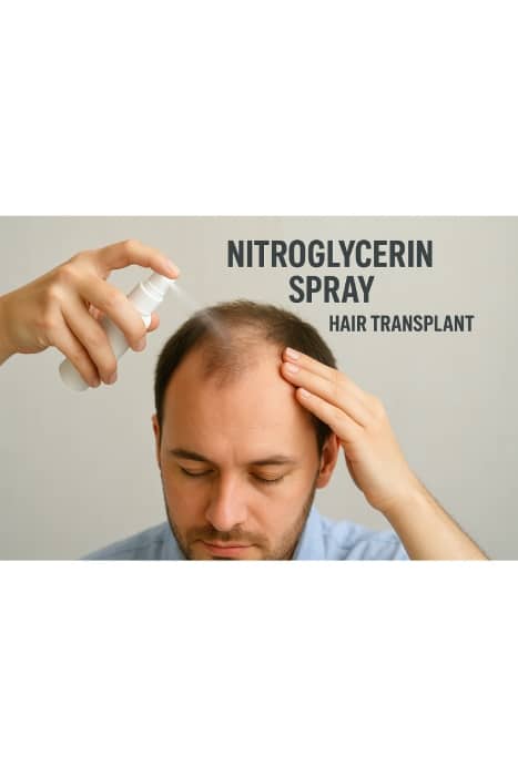 اسپری نیتروگلیسیرین برای کاشت مو