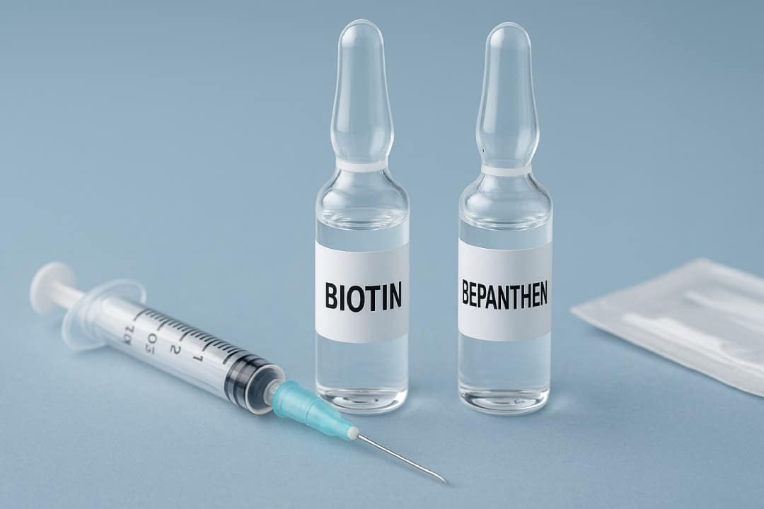 آمپول بیوتین و بپانتین بعد از کاشت مو