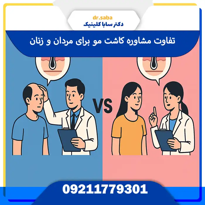 مشاوره کاشت مو برای مردان و زنان