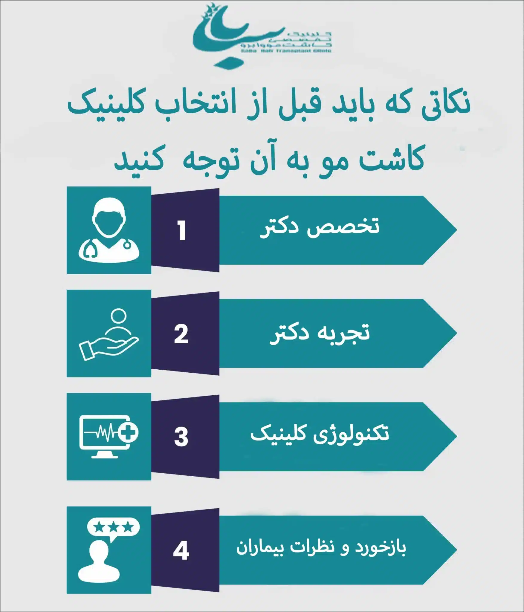 نکات مهم برای انتخاب بهترین کلینیک کاشت مو
